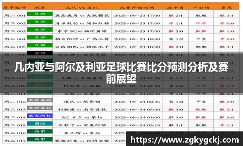 几内亚与阿尔及利亚足球比赛比分预测分析及赛前展望